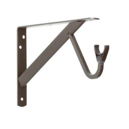 Knape & Vogt Manufacturing Knape & Vogt Manufacturing 217341 11 in. x 0.25 in. Bronze Shelf Bracket 217341
